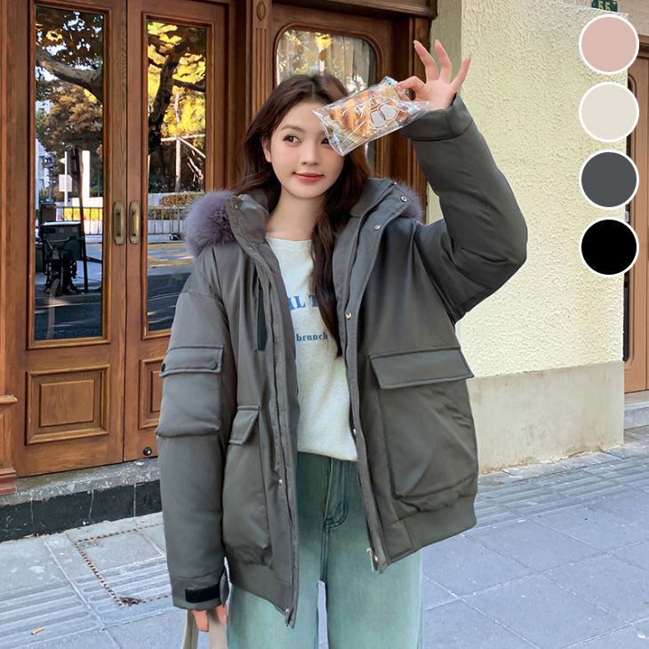 冬 アウター ダウン風 カラーコート 厚手 アウター 防寒 フード付き 中綿コートミドル丈コート 秋冬 おすすめ レディース オシャレ トレンド 人気 プチプラ 韓国ファッション