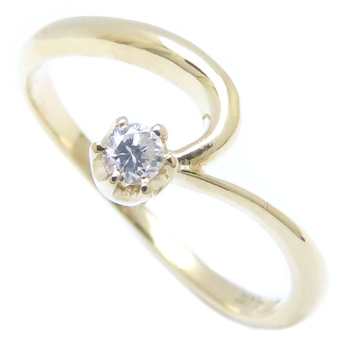 ダイヤモンド リング 指輪 ダイヤモンド0.07ct 11号 K18YG イエローゴールド/293717【中古】