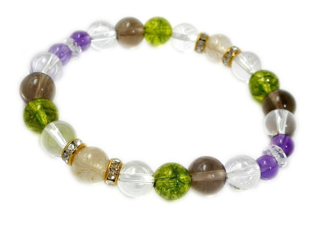 ペリドット ブレスレット パワーストーン ブレスレット レディース 天然石 数珠 アクセサリー レディースブレスレット パワーストーンブレスレット 天然石ブレスレット 女性用 ゴールドルチルクォーツ