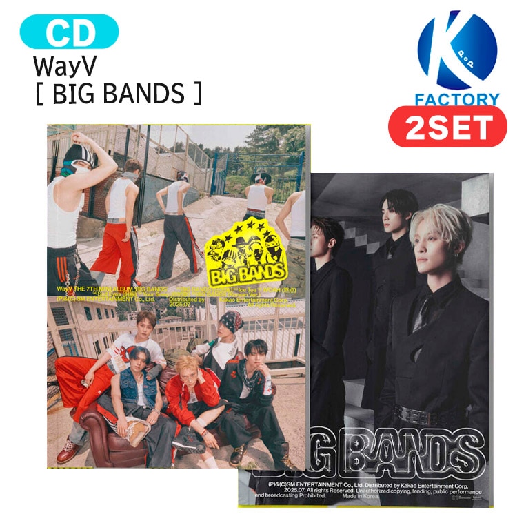 国内発送 WayV Photo Book Ver. [ BIG BANDS ] 2種セット 7th Mini Album / 1次予約