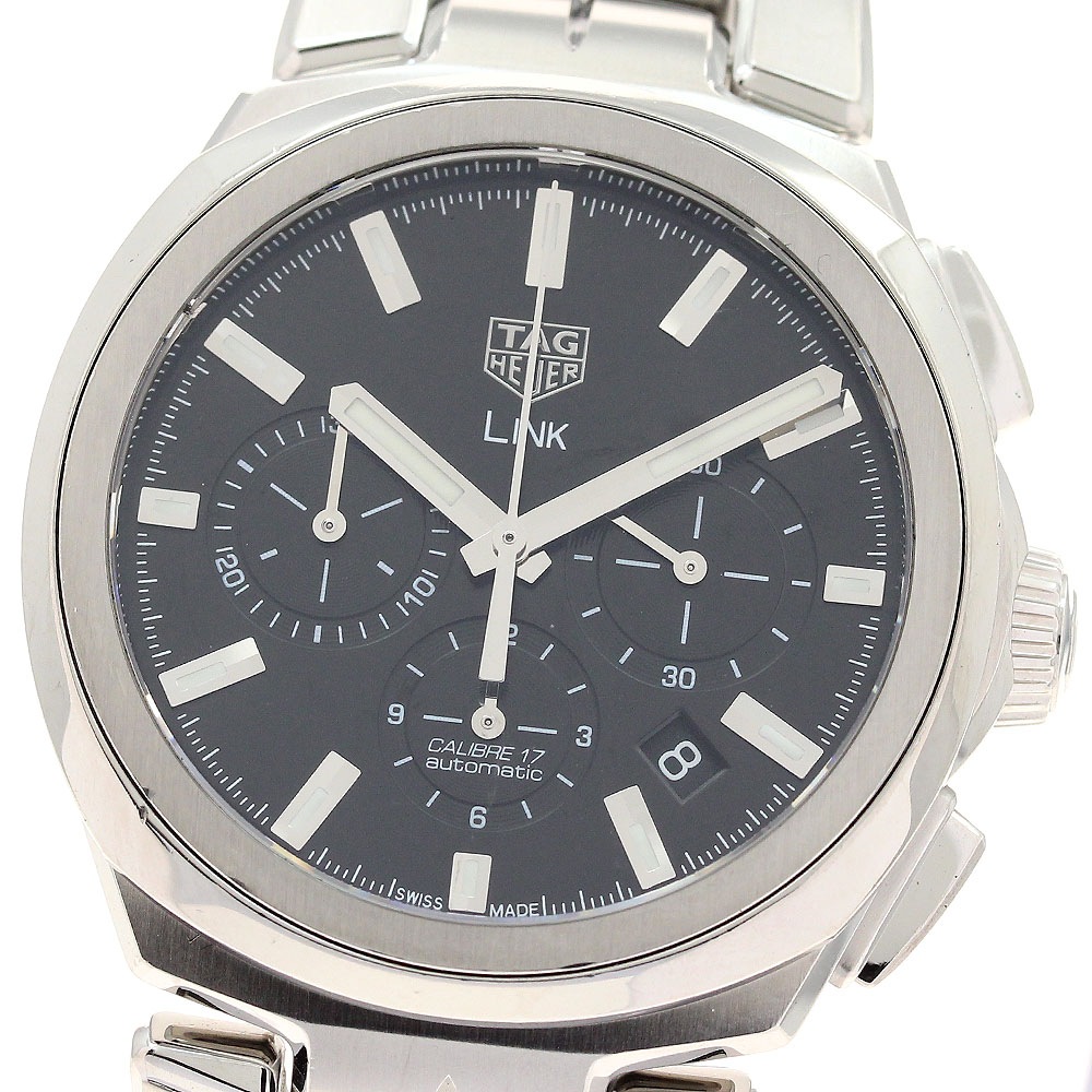 タグホイヤー TAG HEUER CBC2110.BA0603 リンク キャリバー17 クロノグラフ デイト 自動巻き メンズ _893828【中古】