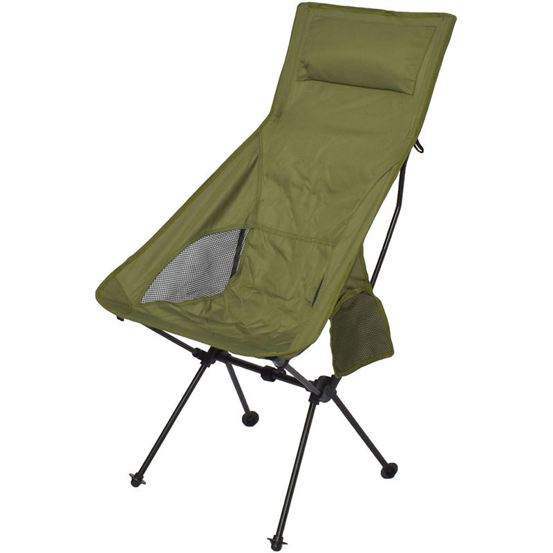 【ロット販売：入り数6】 peace park(ピースパーク) PORTABLE ALUMI CHAIR HIGH アウトドア イス (pp0536gn)