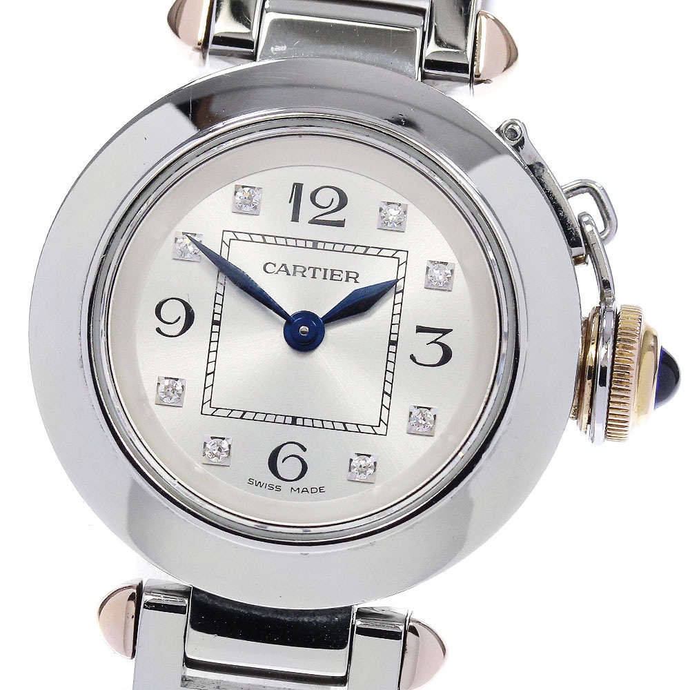 カルティエ CARTIER WJ124020 ミスパシャ 8Pダイヤ クォーツ レディース _840283【中古】 243,675円
