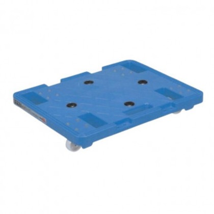 サカエ キャリースタッキング仕様 4輪自在タイプ 500×400×84mm ブルー SC-500NB