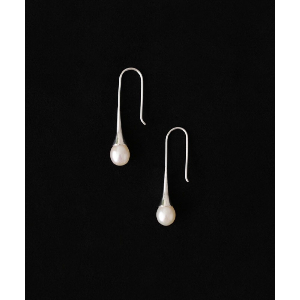 MARTA 925 シルバーパールドロップピアス_3