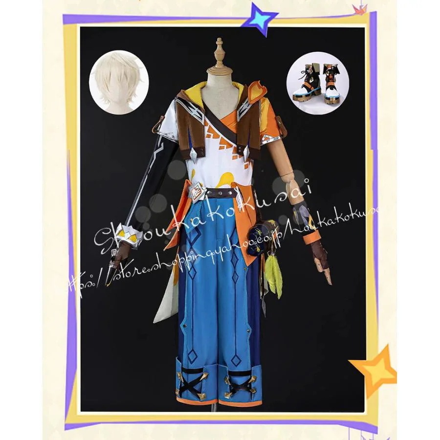 [2026新品] G 原神 げんしん genshin ベネット Bennett 鮮やかな夏色 コスプレ衣装 イベント コスチューム 変装活動 仮装 学園祭 撮影 祭り クリスマス ハロウィン