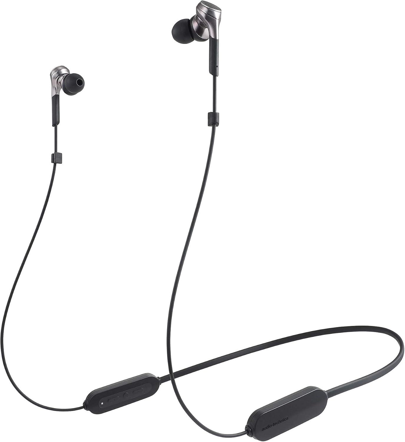 オーディオテクニカ ATH-CKS66XBT GM ワイヤレスイヤホン bluetooth 重低音 SOLID BASS マイク付 ガンメタリック ATH-CKS66XBT GM