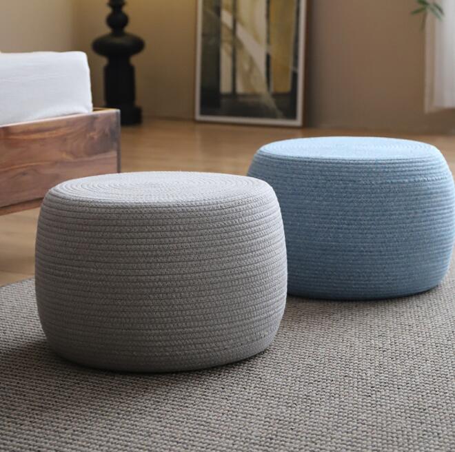 新品掲載！クッション 座布団　高反発 厚み30センチ スツール 椅子 キッズ 子供用 極厚 クッション 足置き 座椅子 椅子 リネン フットレスト 床 座る おしゃれ 北欧 インテリア 雑貨 子供 丸