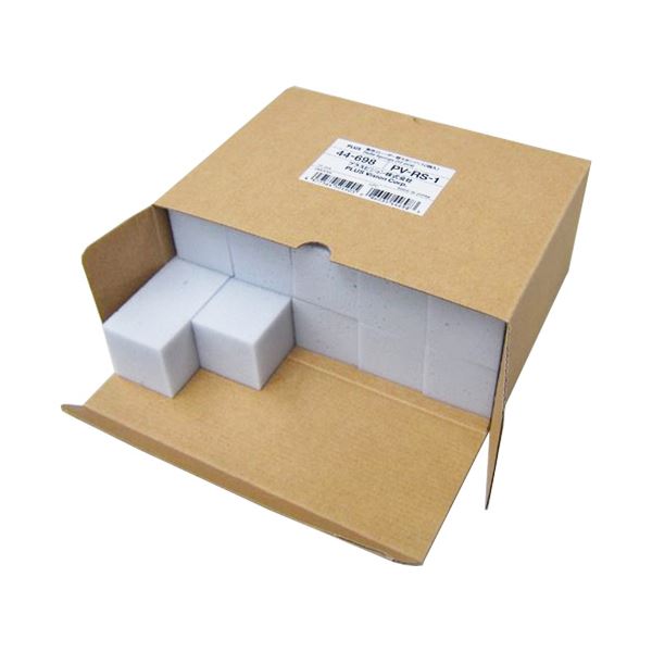 (まとめ) プラス 専用イレーザー替スポンジPV-RS-1 1ケース（10個） (×10セット)