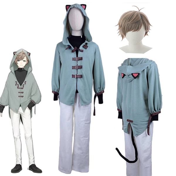 バーチャルYouTuber にじさんじ 叶衣装 尻尾付き kanae かなえ ウィッグ追加可 コスプレ 衣装 ハロウィン クリスマス コスチューム ステージ服