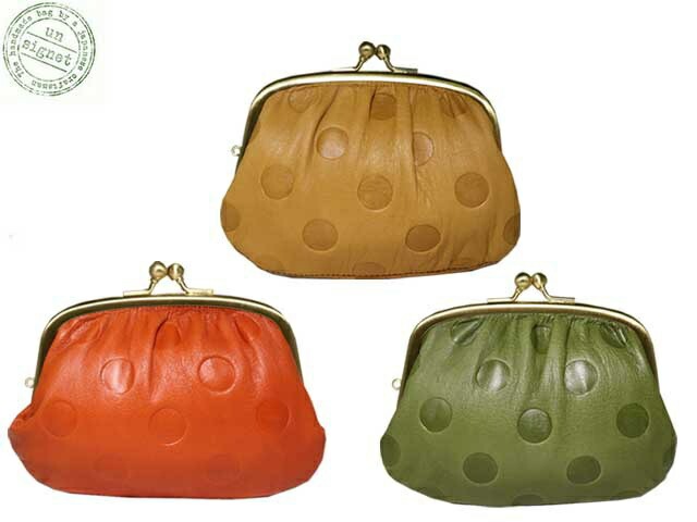 アンシグネット カウレザードット柄 小銭入れ 55213 sri16 小銭入れ