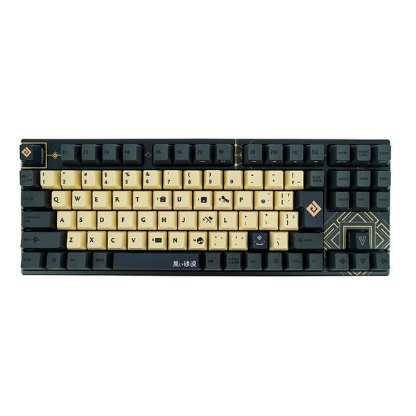 ふもコレ×黒い砂漠 メカニカルキーボード VARMILO静電容量 静音DAISY軸/日本語配列 FC-KB92-BDE1-SILENTD