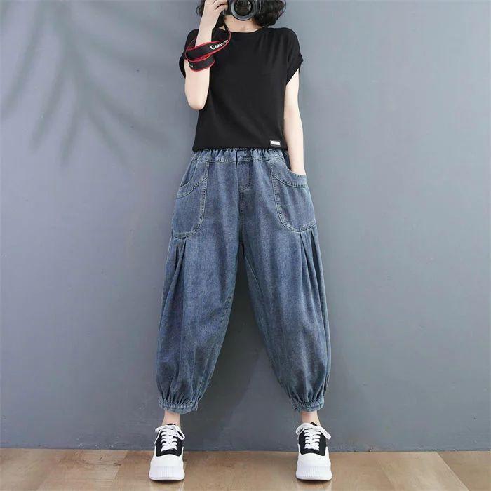 レディースパンツデニムバルーンパンツレディースパンツデニムサーカスパンツ大きいサイズあったかバギーパンツデニムパンツバルーンウエ