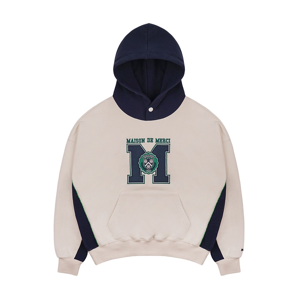 ファビュラスアーカイブユニセックスメゾンシンボルラグビースナップパーカークリーム (FCD1TS102M)