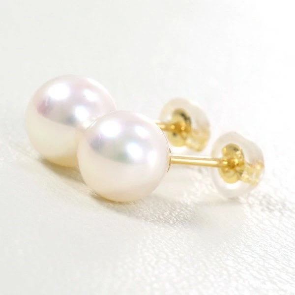 K18 18金 YG イエローゴールド ピアス パール(真珠) 総重量約1.2g ジュエリー 中古