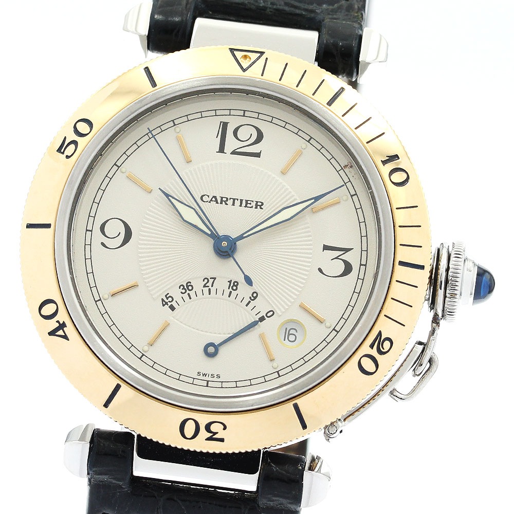 カルティエ CARTIER W3101255 パシャ 38ｍｍ パワーリザーブ YGベゼル 自動巻き メンズ _896564【中古】