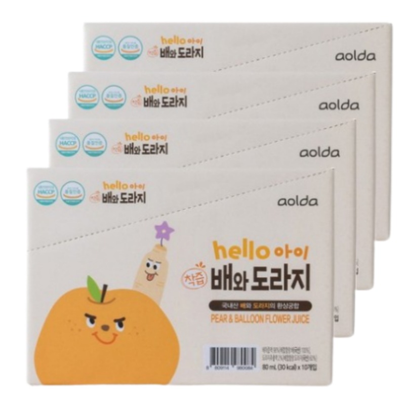 [80mlx10袋x4] 甘くて栄養たっぷりの子供の梨ジュースキキョウ 搾汁 80mlx10袋x4 6,880円