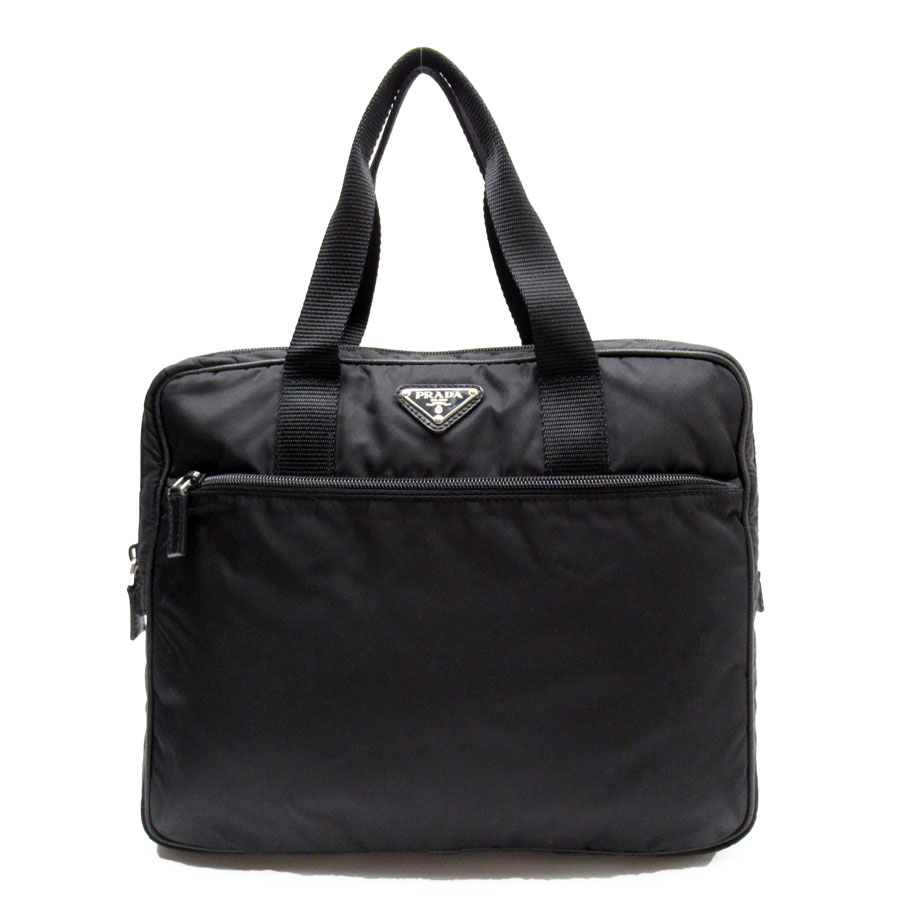 プラダ PRADA ハンドバッグ ビジネスバッグ ナイロン ブラック メンズ t19366a