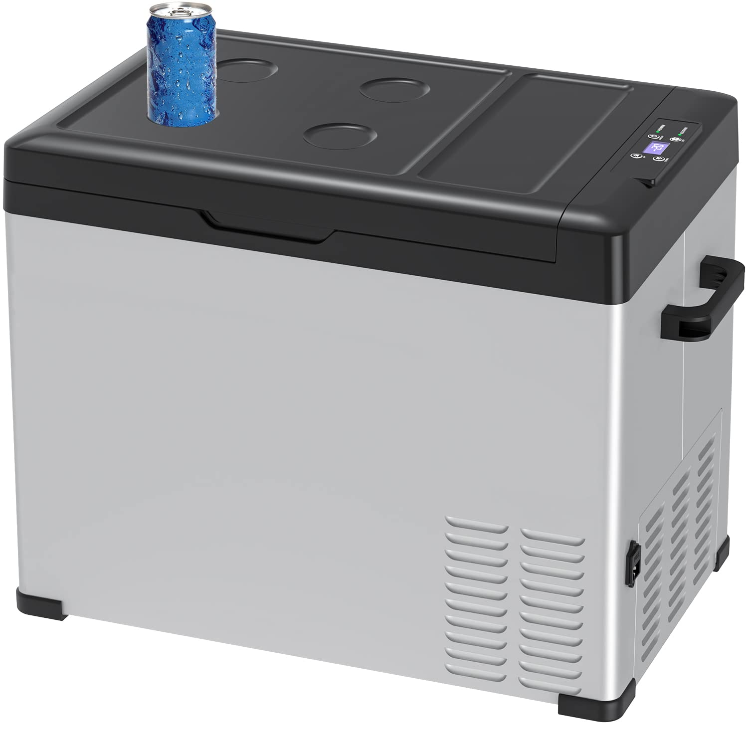 Sumeriy 車載冷蔵庫 50L -20℃～20℃ 急速冷凍 大容量 省エネ 2WAY電源対応 DC12V24V/AC100V 車載家庭両用 静音 スマート管理 低電圧保護 ポータブル冷蔵庫 日本語