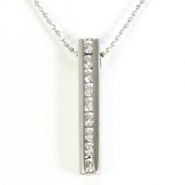 K18 18金 WG K14WG ネックレス ダイヤ カード鑑別書 中古