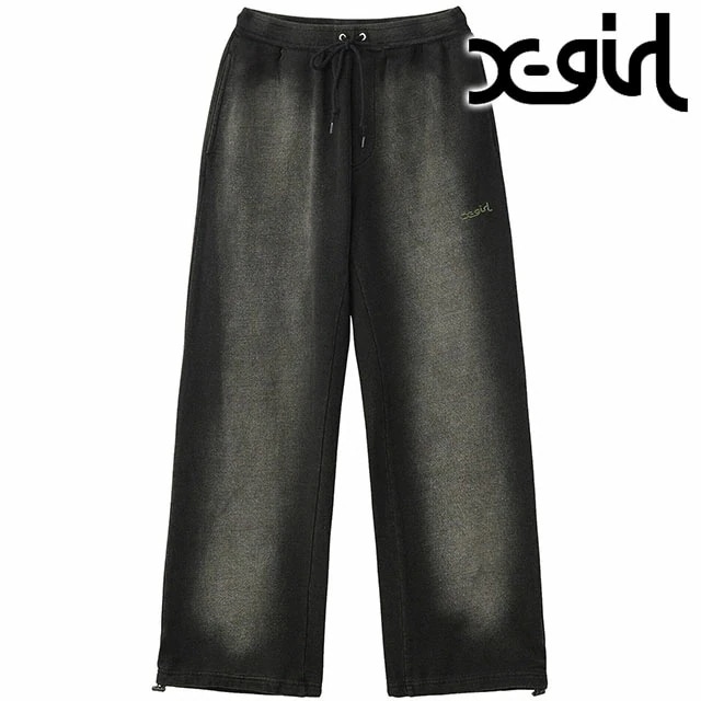 フェイデッド スウェットパンツ [105252031001] FADED SWEAT PANTS レディース ボトムス ルーズシルエット xgirl OLIVE オリーブ 正規取扱店
