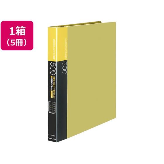 名刺ホルダー 替紙式 A4縦 30穴 黄 5冊 コクヨ ﾒｲ-F355NY 16,555円