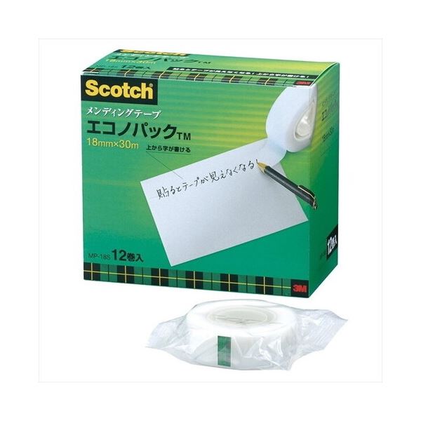 スリーエム ジャパン メンディングテープ MP-18S 18mm×30m 12巻 5,091円