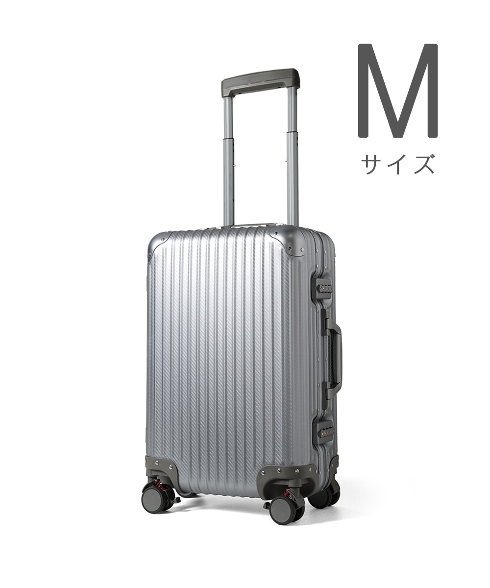 アルミ フレーム Mサイズ キャリーケース スーツケース 着脱式キャスター 静音8輪