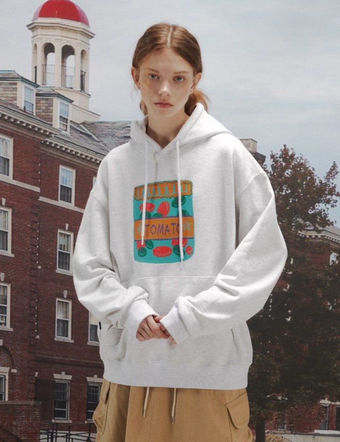 トマトフーディー White UNISEX