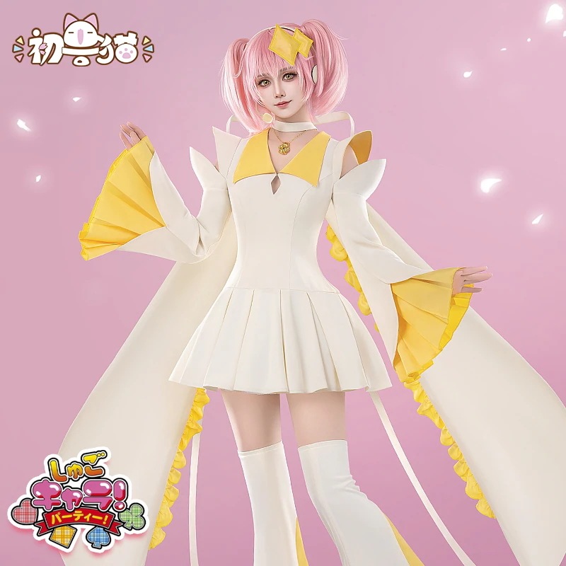 初獣猫コスメー守护ごキャラcos服亜梦変身セットコスプレ女装ハートスペード梅の花