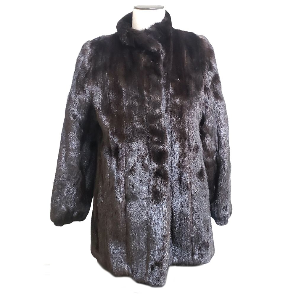 Mink ミンク ファーコート 毛皮 11号 ミンク ブラウン/181103【中古】