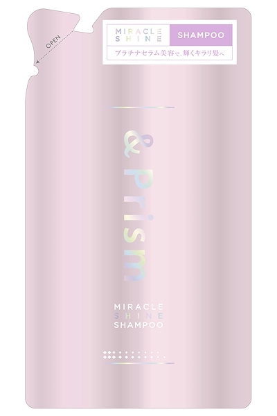 他サイト： &Prism [ アンドプリズム ] ミラクルシャイン シャンプー 詰め替え 320mL『プラチナ美容シャンプーで芯から輝くキラリ髪へ』の商品画像