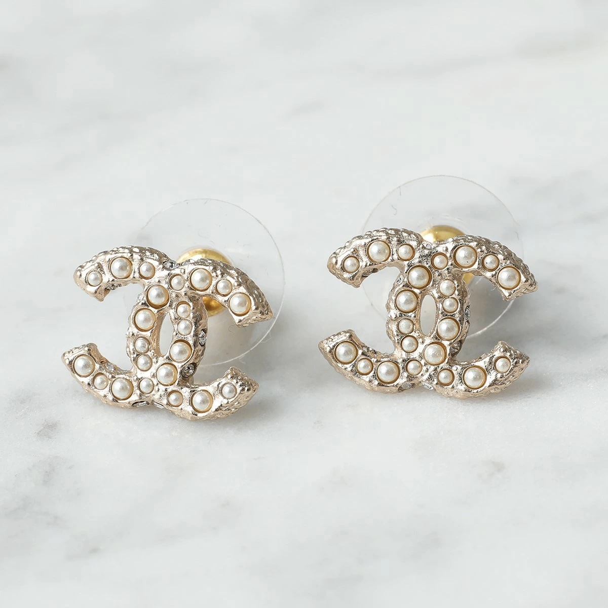 CHANEL シャネル ピアス A64766 B06258 レディース ココマーク CCマーク パール ラインストーン アクセサリー ND321