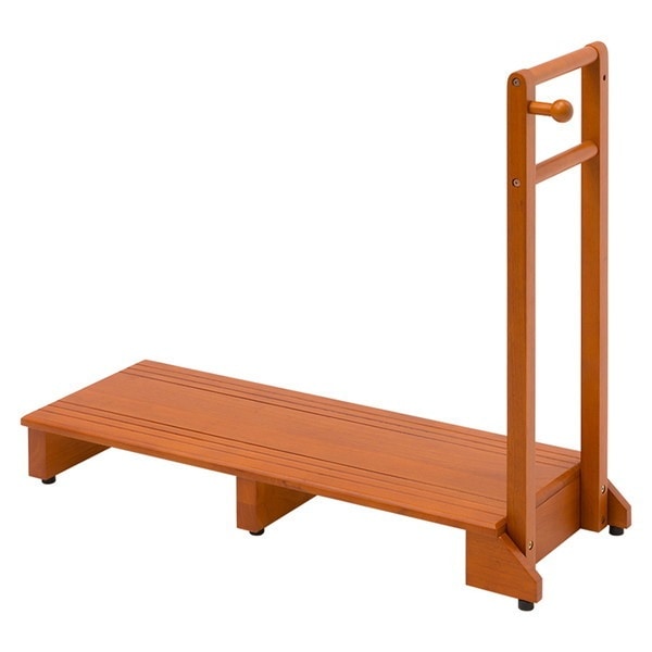 VH-7934LBR-W 手すり付き玄関踏み台 ブラウン メーカー直送