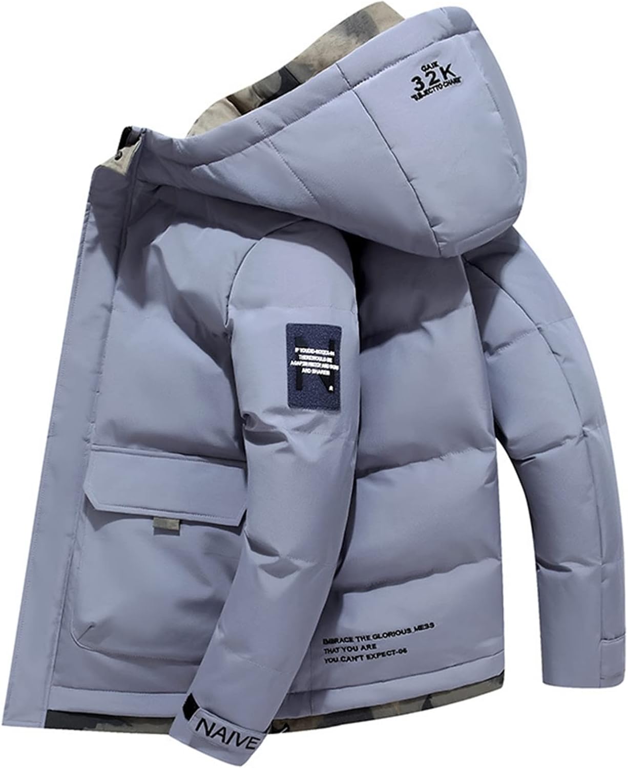 中綿ジャケット メンズ 冬 中綿 ダウンコットン コート 厚手 フード付き 防寒対策 暖か ワークウエア ブルゾン 日常 アウトドア キャンプ バイク 綿服アウター かっこいい