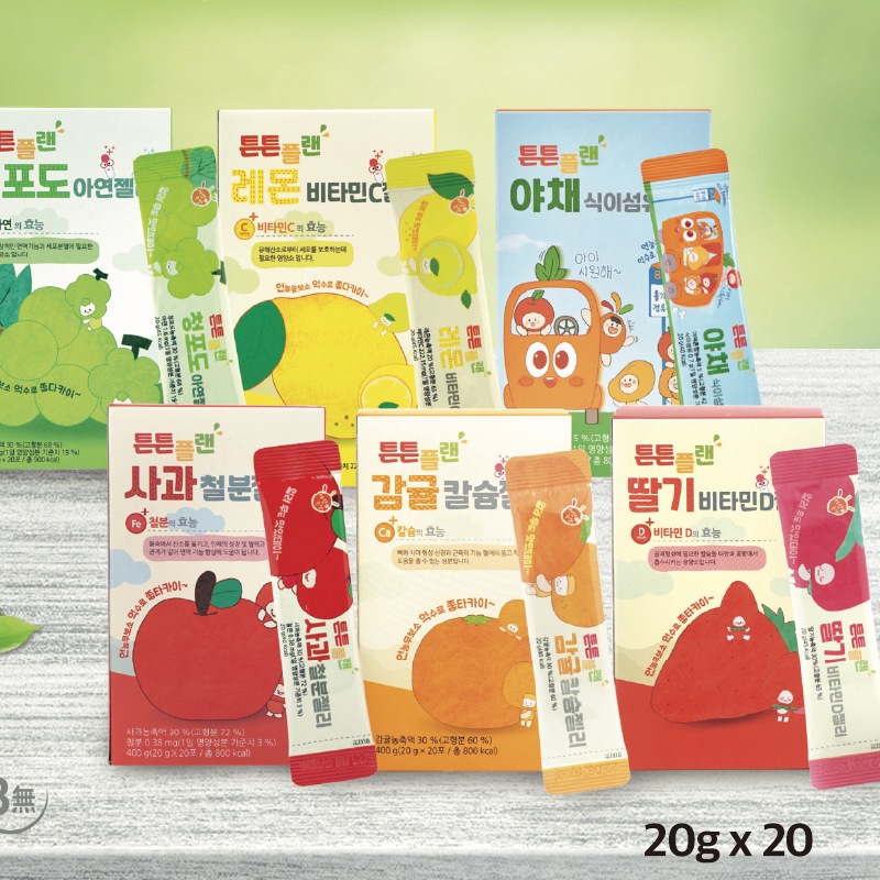 丈夫なゼリースティック 6種 アップル イチゴ レモン 野菜 青ブドウ みかん ゼリー 20gx40スティック 国産 子供用 栄養ゼリー