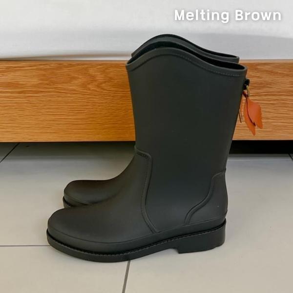 女性カジュアルミドルレインブーツ 3cm 6,464円