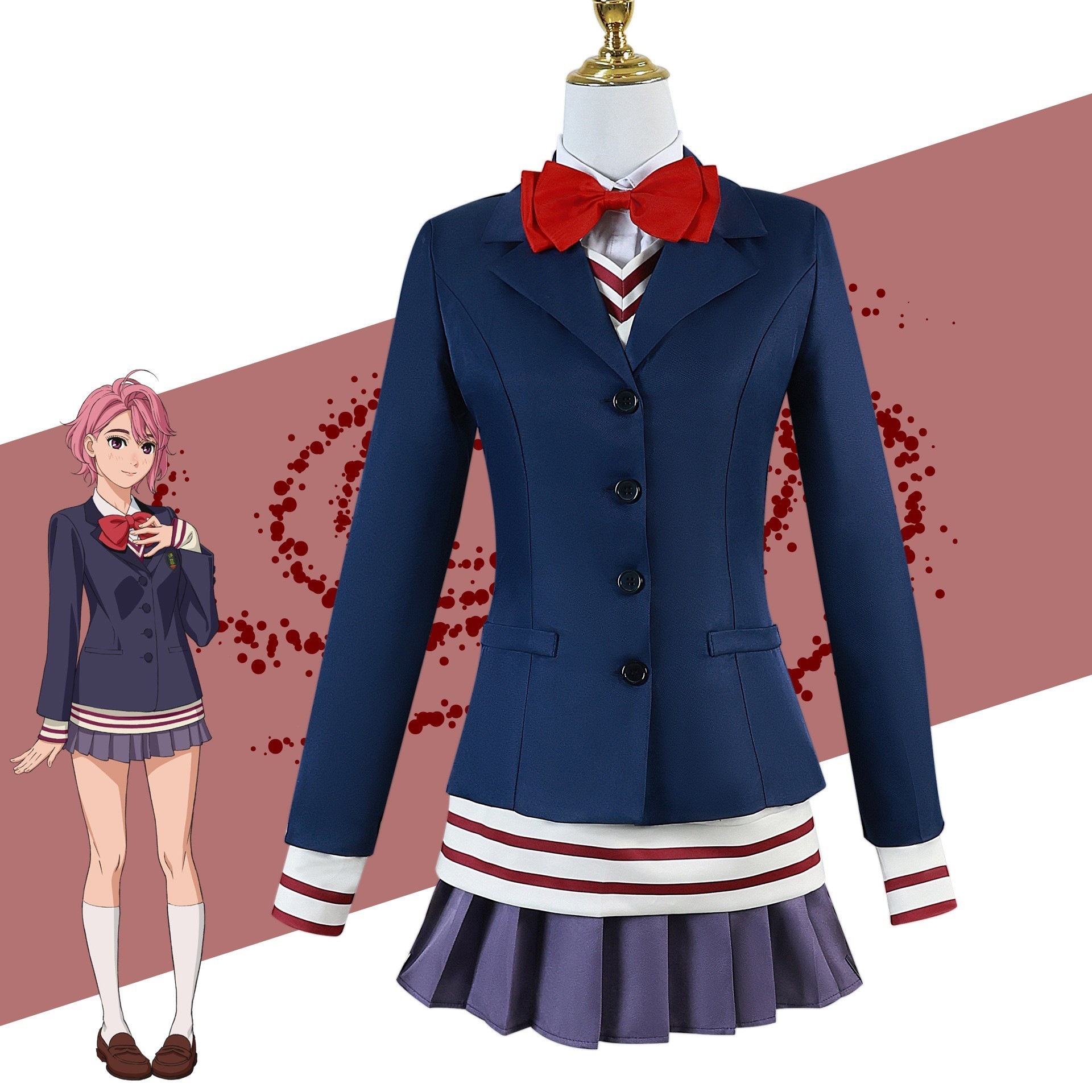 【2枚購入で100円OFF】白鳥愛羅cos服アニメ超自然武装は大胆な党が白鳥愛羅cosになる