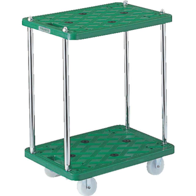 トラスコ中山　樹脂製台車 ルートバン2段式 600×400　MP602