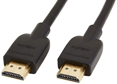 他サイト： Amazonベーシック HDMI ケーブル ハイスピード 4K ARC対応 1.8m(タイプAオス - タイプAオス)ブラックの商品画像