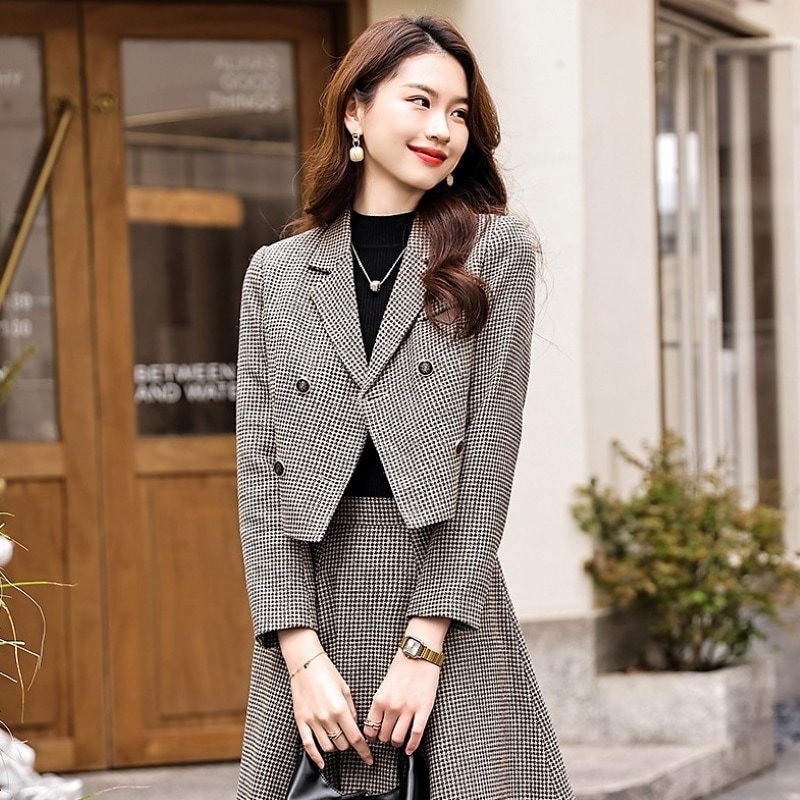 スカートスーツ レディース ツイード セットアップ ショート丈ジャケット ロングスカート フォーマルスーツ 上下セット 2点セット きれいめ 大人 上品 おしゃれ エレガント 春 秋 入学式 入園式 10,271円