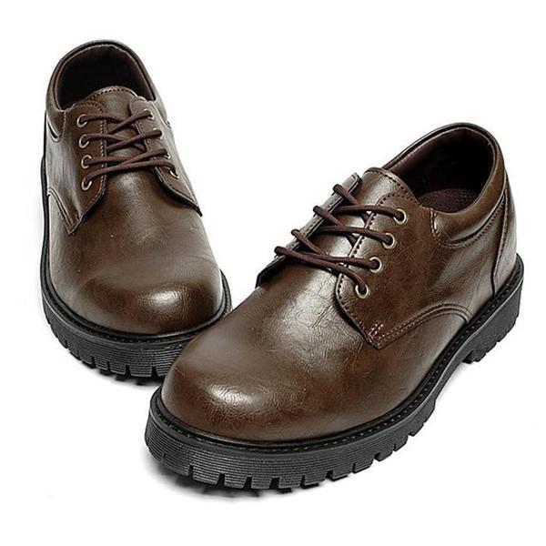 メンズ身長アップダービーシューズ カジュアル秋の靴
