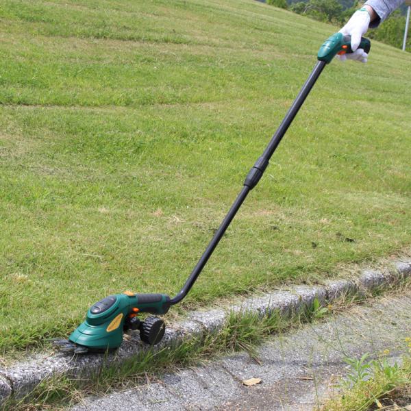 草刈機 草刈り機 充電式 バッテリー 女性 簡単 使いやすい 軽い 軽量 刃 切り替え 電動 芝生 手入れ 庭 ガーデニング 園芸 ハンディ 携帯