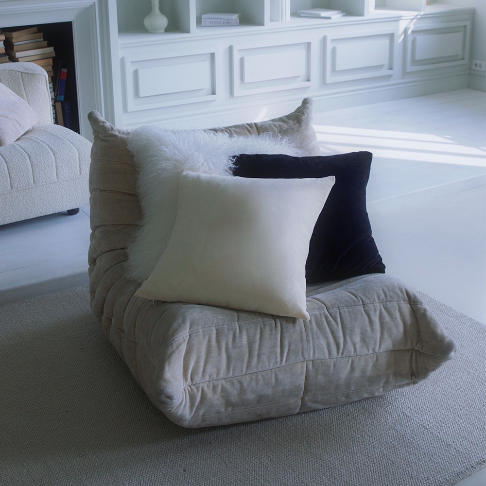 Dante cushion cover peach ivory [50x50]