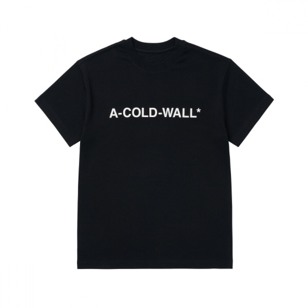 アコールドウォール ACWMTS092 ブラックエッセンシャルロゴメンズ半袖Tシャツ