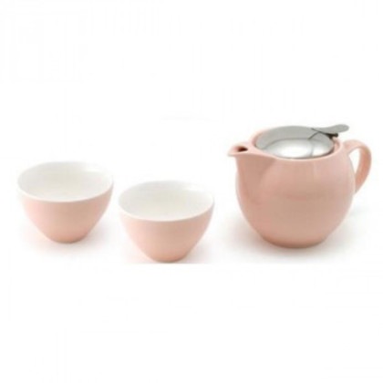 ユニバーサルポット ギフトセット (ユニバーサルティーポット3人用+ティーカップワイド×2) ZG-001 PI