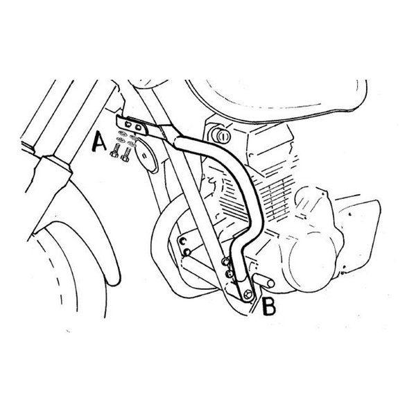 エンジンガード クローム EL125 98-08 5012150002