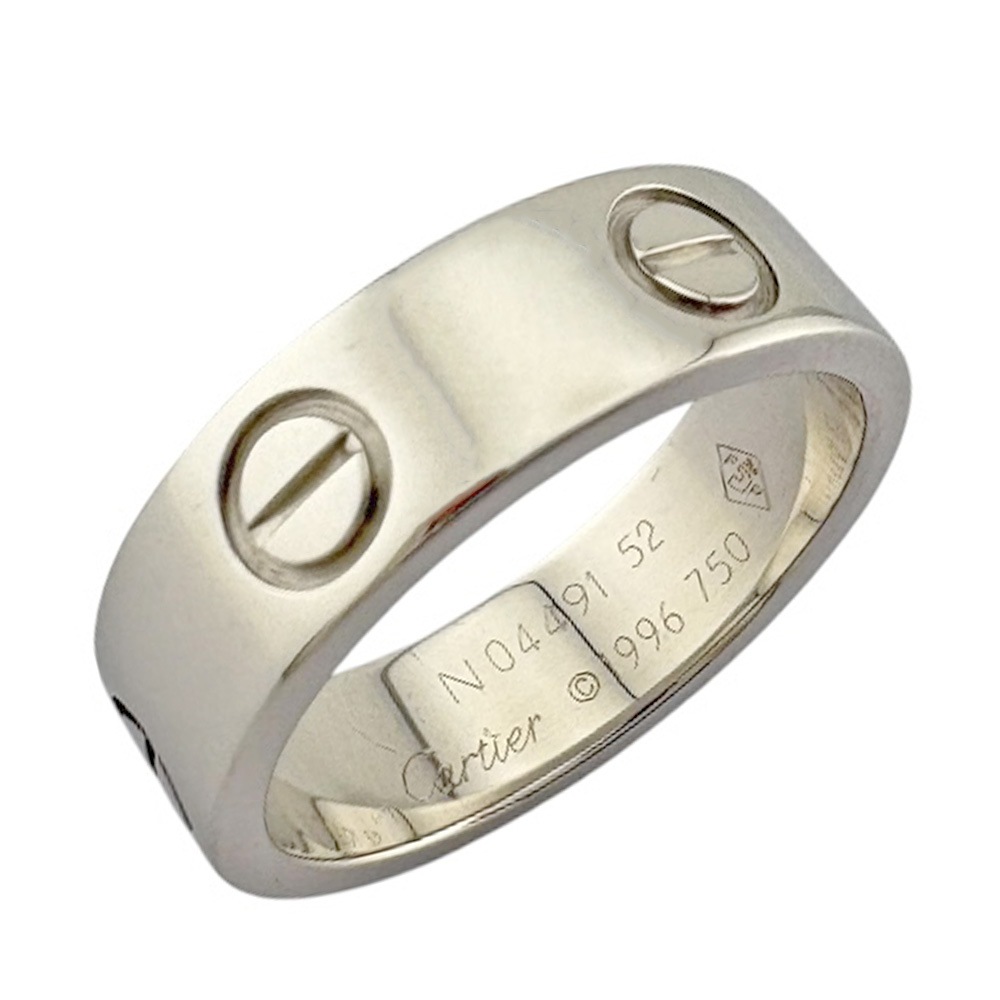 カルティエ ラブ リング 指輪 11.5号 18金 K18ホワイトゴールド CARTIER 中古 美品