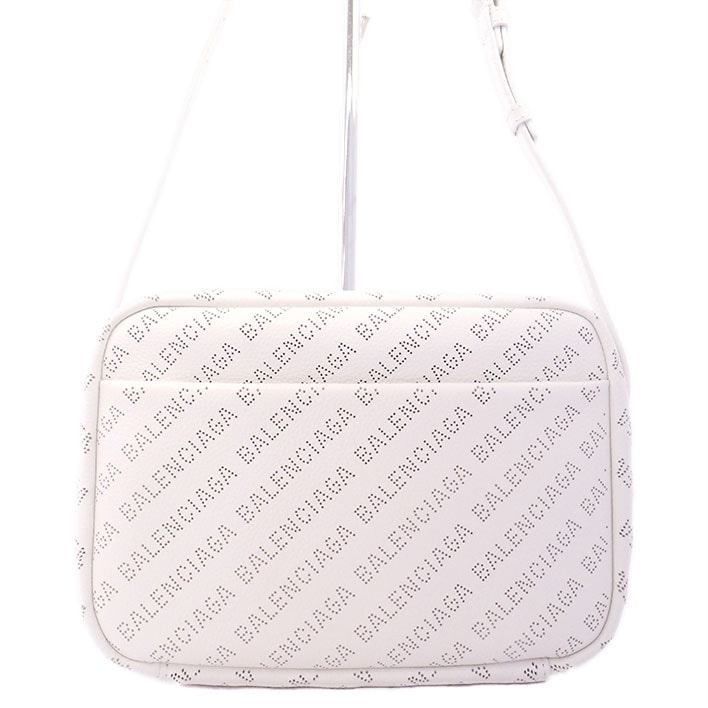 【美品】バレンシアガ ミディアムカメラバッグ パンチングレザー レディース 【ショルダーバッグ】