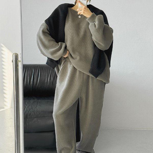 Hスタイル(SET)裏起毛ワッフルセット 冬 女性 裏起毛 トレーニングウェアセット スウェットセット パンツセットアップ 大きいサイズ ルームウェア